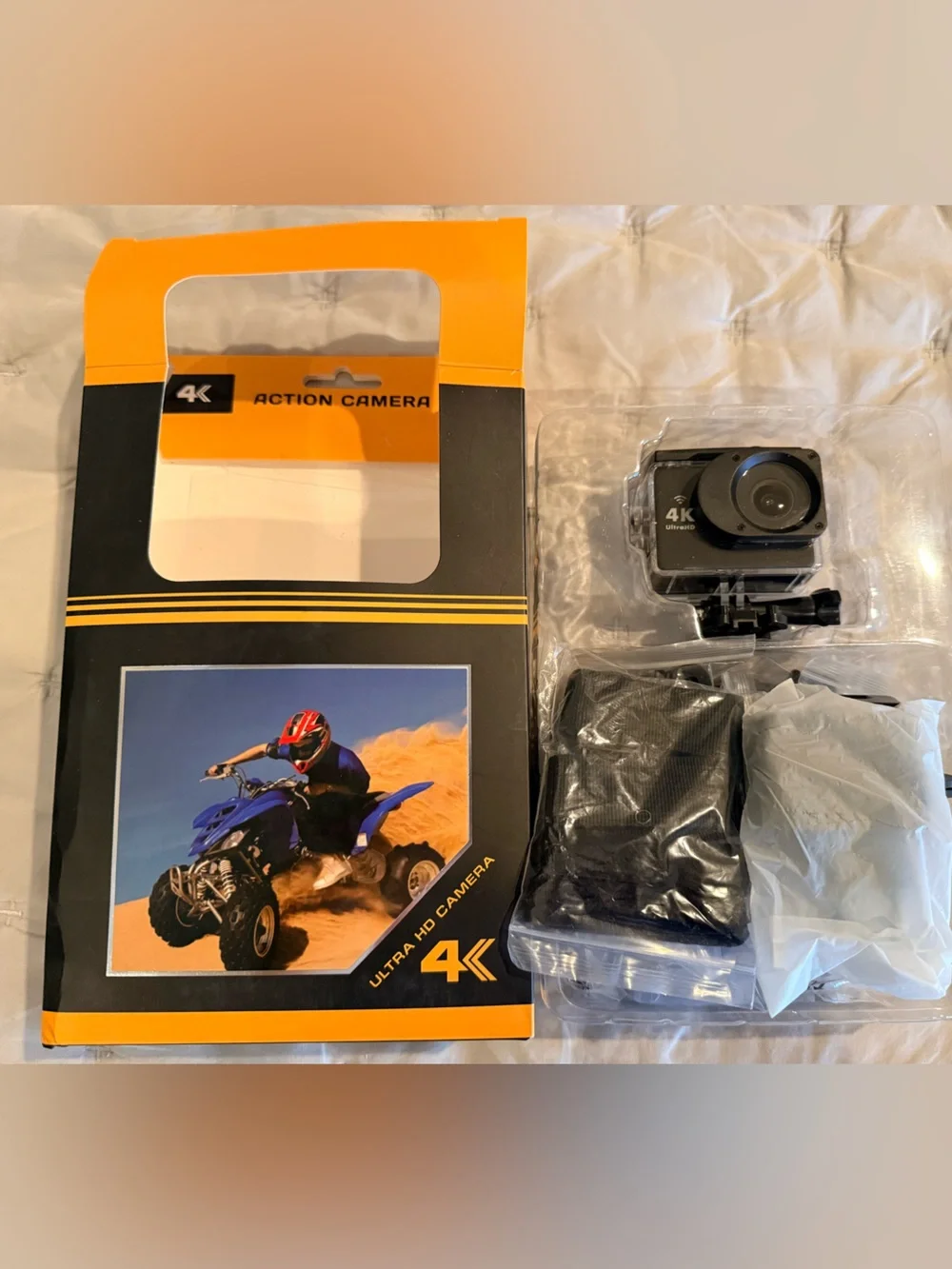 4K Action WaterProof Camera - Black - Ultra HD Wi-Fi New in box